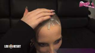 Online film German skinhead teen get cum on head after blowjob