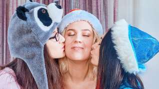 Online film Aurora B & Camille & Kira Stone & Roxy Sky in Christmas Party Orgasms - Beauty-Angels