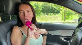 Online film Brunette With Big Tits Mastrubate In A Public Parking With Lovense Lush 3
