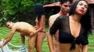 Online film Dude And She-male Fucking Each Other Outdoors