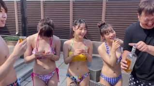 Online film ビッチ娘３人と盛り上がる生ハメSPの夏SEX