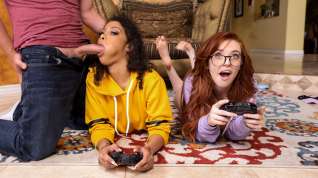 Online film Gamer Girl Threesome Action Video With Van Wylde, Jeni Angel, Madi Collins - Brazzers