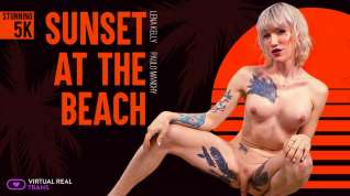 Online film Sunset at the beach - VirtualRealTrans