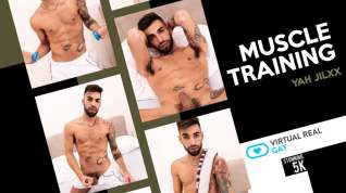 Online film Muscle training - VirtualRealGay