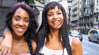 Online film Threesome with Horny Ebony Latina BFFs in Barcelona