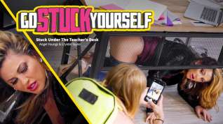 Online film Angel Youngs & Crystal Taylor in Stuck Under The Teacher's Desk
