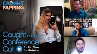 Online film Brooklyn Chase & Eric Masterson in Caught On The Conference Call