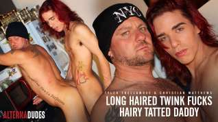 Online film Long Haired Twink Fucks Hairy Tatted Daddy