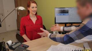 Online film LOAN4K. Alluring redhead wants a vet clinic and knows how to get it