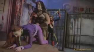 Free online porn Superheroine Batgirl And Daphne Are Captured By Crazed Amaz