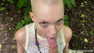 Online film Baldhead And Hairless Pussy Rebel Punk Girl Outdoor Sex