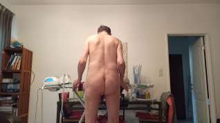 Online film ironing my laundry naked without wanking myself