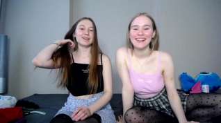 Online film Foot fetish cam of two siblings