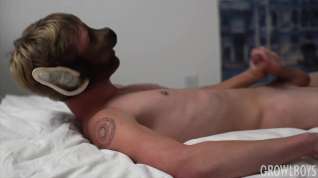 Online film GrowlBoys - Cute furry twink jerking his big cock and sprays cum