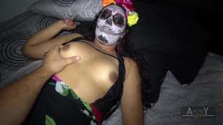 Free online porn Anny Kitty - Halloween Party Ends Up Hardcore For This Teen Latina