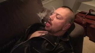 Online film Cigar Leather Jerk With Cumshawt