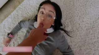 Online film Rubbing pussy of nerdy teen. Hot slut gets fucked in pussy with Rosalyn Sphinx