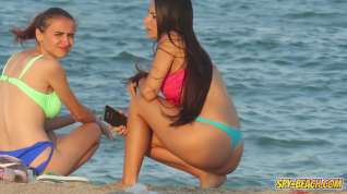 Online film Voyeur Beach Hot Blue Bikini Thong Amateur Teen Video