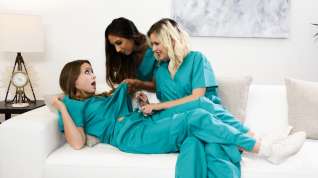 Online film Laney Grey & Kiarra Kai & Jessie Saint in Bedside Manner, Scene #01