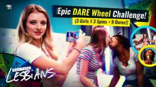 Online film Riley Star & Kyler Quinn & Hazel Grace in Epic DARE Wheel Challenge! (3 Girls x 3 Spins = 9 Dares!)