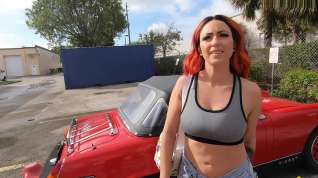 Online film Roadside - Tattoo Redhead Fucks to get her Classic Car Fixed