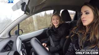 Online film Hitchhiker Tiffany Tatum making out with the driver Amirah Adara - by Only3x