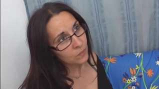 Online film Mature brunette with glasses and super hairy pussy is having anal sex and enjoying it a lot