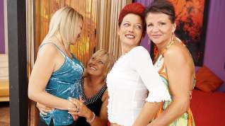 Online film Four Old And Young Lesbians Having A Party On Bed - MatureNL