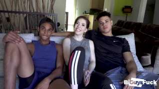 Online film Bisexual guys, Channing Rodd and Ian Borne had a mmf threesome with a hot chick, Nala Kennedy