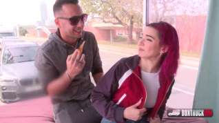 Online film Pink haired darling, Mia Navaro is rubbing her clit while having hardcore sex with her ex