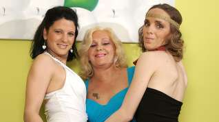 Online film Three Old And Young Lesbians Have Fun On The Couch - MatureNL