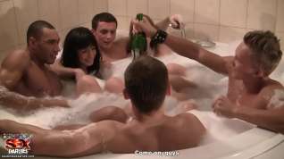 Online film StudentSexParties- Corporate group orgy in a sauna - pt 4