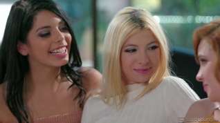 Online film Gina Valentina, Kenzie Reeves and Cadey Mercury like to have threesomes, every once in a while