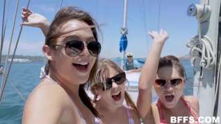 Online film Dirty minded babes are having tons of fun on a yacht, and sucking their best friends cock