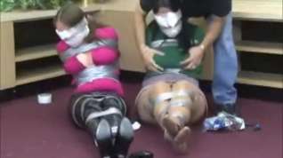 Online film Two Tied Girls are Gagged and Blindfolded