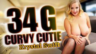 Online film Krystal Swift in 34 G Curvy Cutie with Krystal Swift - StockingsVR