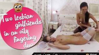 Online film Two Lesbian Girlfriends in an Oily Fingering Duo - VirtualPorn360