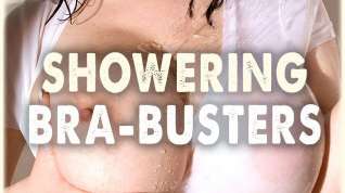 Online film Showering Bra-busters - Beshine, Christy Marks, and Karina Hart - Scoreland