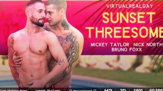 Online film Mickey Taylor & Nick North in Sunset Threesome - SexLikeReal Gay