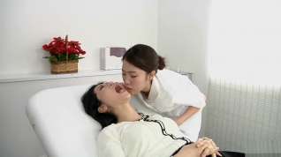 Online film Japanese Lesbian Erotic Spitting Massage Clinic Subtitled