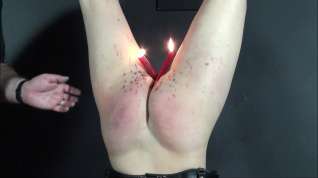 Online film Hooded slave Chaos whipped in suspension bondage