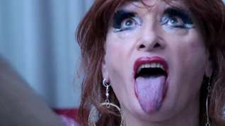 Online film Brutal ruined makeup session for old dumb Sissy throat meat