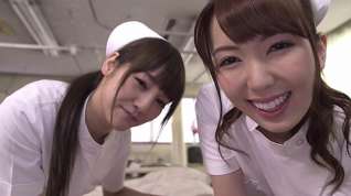 Online film Yui Hatano with Rei Miziuna Threesome nurses