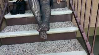 Online film Ebony in Blck Fishnet