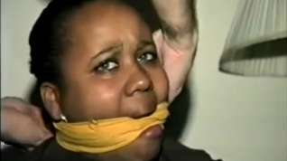 Online film ebony black women wrap gagged