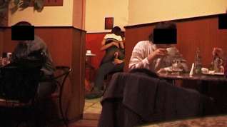 Online film anal sex in a public coffee shop