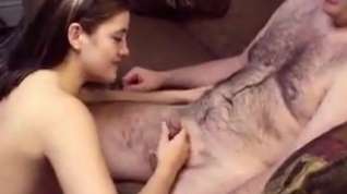 Online film Young girl gives a geek a blowjob