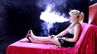 Online film smoking interview 4 young cutie struggling