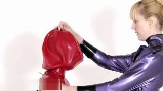 Online film Latex balloon bondage