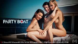 Online film Party Boat Part 1 - Margot A & Nancy A & Rosaline Rosa - SexArt